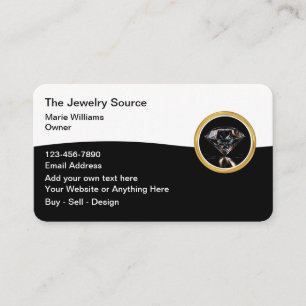 Klassiek Sieraden Thema Visitekaartjes Ontwerp