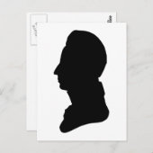 Klassiek silhouet briefkaart (Voorkant / Achterkant)