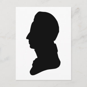 Klassiek silhouet briefkaart