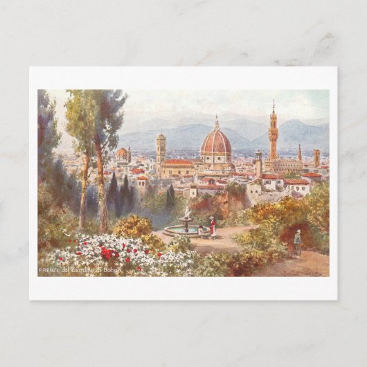 Klassiek silhouet van Florence Briefkaart (Voorkant)