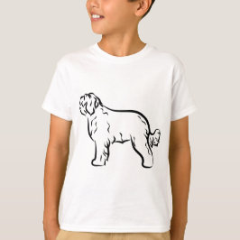 Klassiek silhouet van hond T-shirt