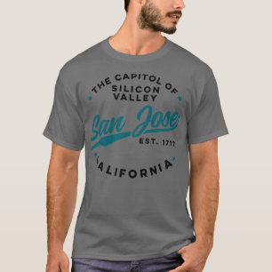 Klassiek Silicon Valley San Jose Californië Retro  T-shirt