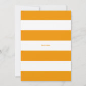 Klassiek Sinaasappel Het is een Baby shower van de Kaart (Achterkant)