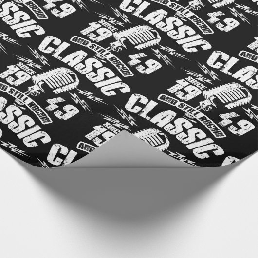 Klassiek sinds 1949 en nog steeds Rockin Cadeaupapier (Hoek)