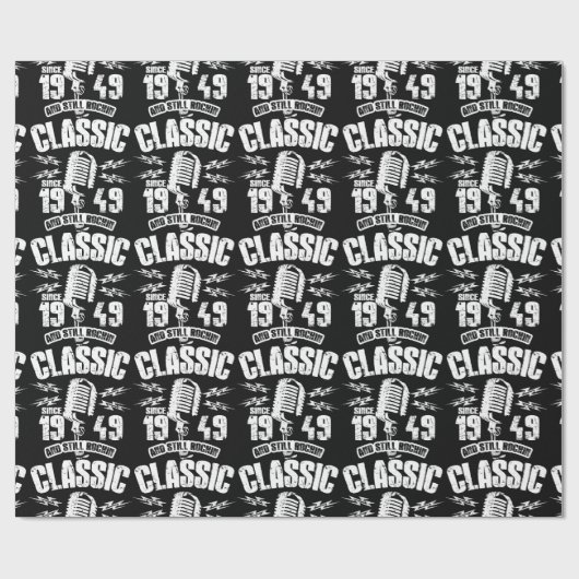 Klassiek sinds 1949 en nog steeds Rockin Cadeaupapier (Vlak)