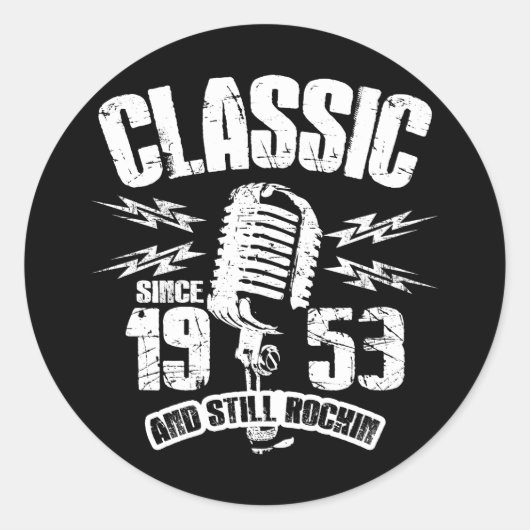 Klassiek sinds 1953 en nog steeds Rockin Ronde Sticker (Voorkant)