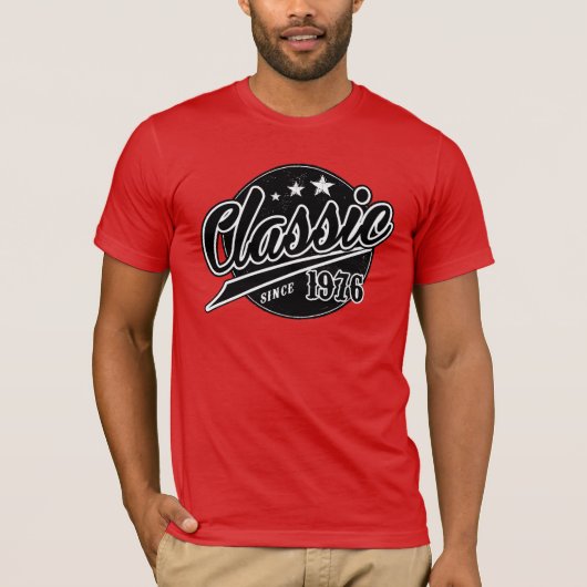 Klassiek sinds 1976 t-shirt (Voorkant)