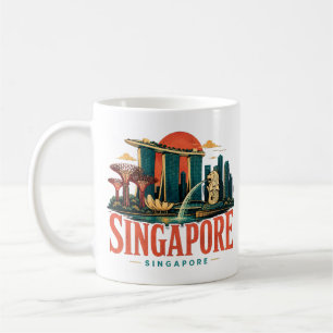 Klassiek Singapur reis kunst landmark Koffiemok