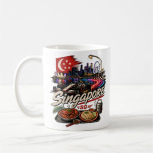 Klassiek Singapur reis kunst landmark Koffiemok
