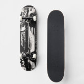 Klassiek skateboard voor zwarte en witte gevels (Voorkant)