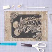 Klassiek Skelet Koppel Halloween Bruiloft Tissuepapier (Craft)
