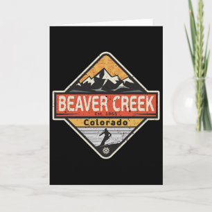Klassiek skien in Beaver Creek Colorado besneeuwde Kaart