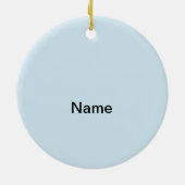 Klassiek sleepwagenornament keramisch ornament (Achterkant)
