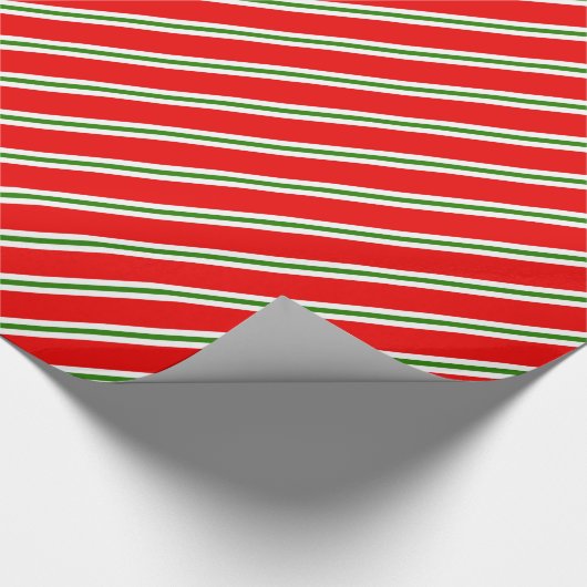 Klassiek Snoep gestreept kerstpapier Cadeaupapier (Hoek)