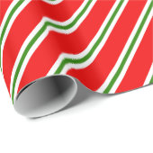Klassiek Snoep gestreept kerstpapier Cadeaupapier (Rol Hoek)