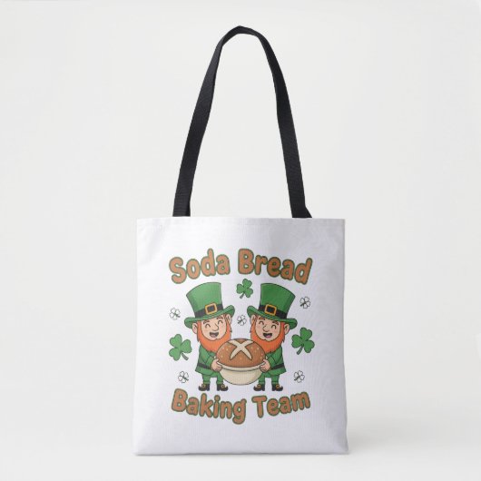Klassiek sodabrood bakteam Thuisgemaakt brood Iers Tote Bag (Voorkant)