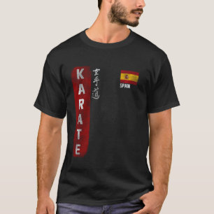 Klassiek Spanje Karate Spaanse vlag Kyokushinkai D T-shirt