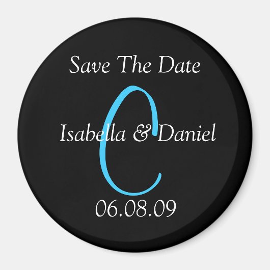 Klassiek sparen de Dates Magnet (Voorkant)