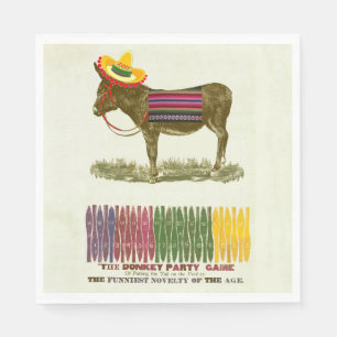 Klassiek Spel Prikt de Staart aan de Ezel Feestspe Servet