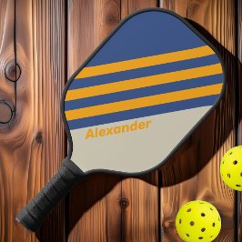 Klassiek Sport Blauw Verpletterende Zonsondergang Pickleball Paddle