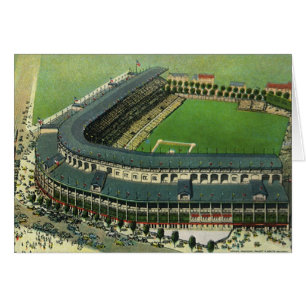 Klassiek sporthonkbalstadion, luchtfoto