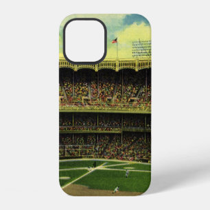 Klassiek sporthonkbalstadion met menigten iPhone 12 hoesje