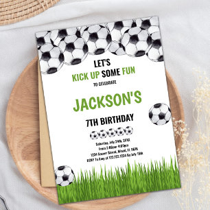 Klassiek sportthema voor kinderfeest kaart