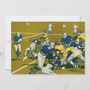 Klassiek sportvoetbalspel, gouden team tegen blauw