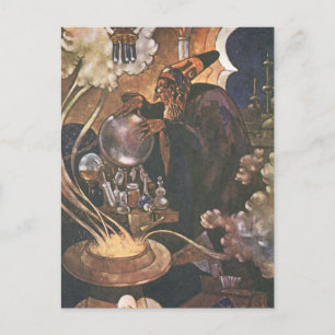 Klassiek sprookje, Aladdin en de toverlamp Briefkaart