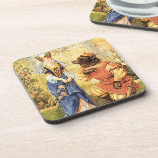 Klassiek sprookje, Belle en het Beest Drankjes Onderzetter (Linkerzijde)