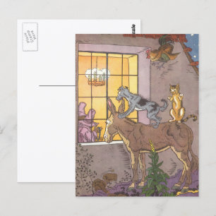 Klassiek sprookje, De muzikanten van Bremen, Hauma Briefkaart