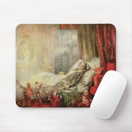 Klassiek sprookje, het materiaal waarvan dromen zi muismat (Met muis)