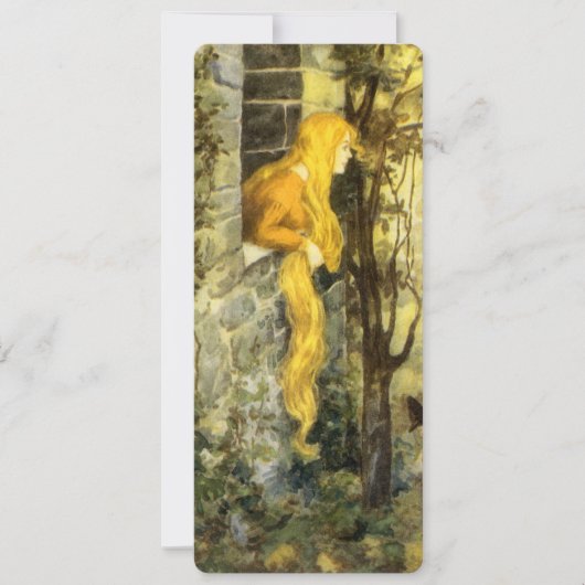 Klassiek sprookje, Rapunzel met lang blond haar (Voorkant)