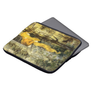 Klassiek sprookje, Rapunzel met lang blond haar Laptop Sleeve
