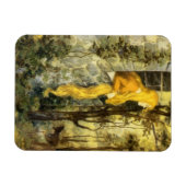 Klassiek sprookje, Rapunzel met lang blond haar Magneet (Horizontaal)