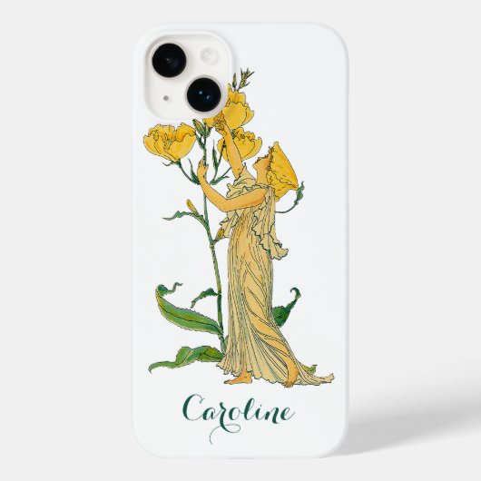 Klassiek sprookje, teunisbloem, Walter Crane Case-Mate iPhone Case (Achterkant)