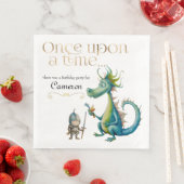 Klassiek sprookje voor kinderen Dragon en Ridder Servet (Insitu)