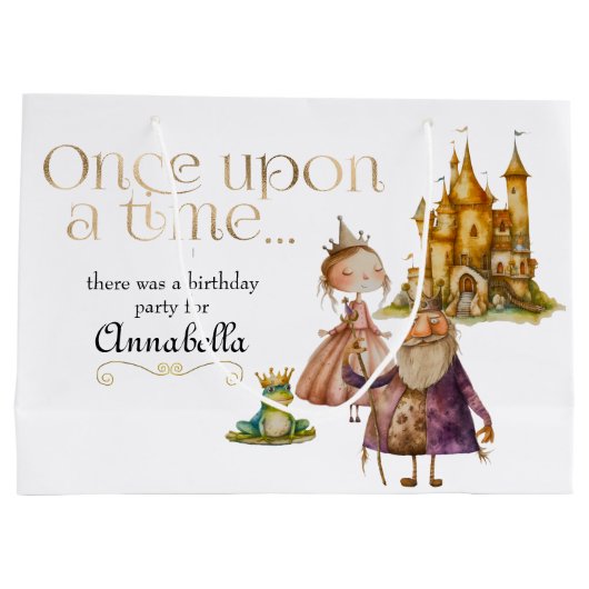 Klassiek sprookje voor kinderen Prinses en Kikker Groot Cadeauzakje (Achterkant)