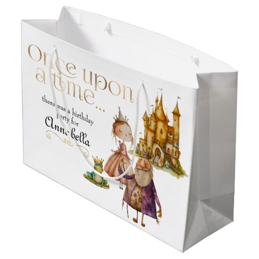 Klassiek sprookje voor kinderen Prinses en Kikker Groot Cadeauzakje (Achterkant Gekanteld)