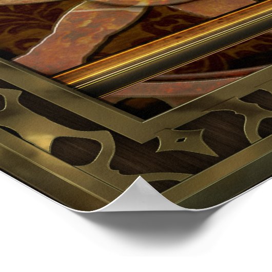 Klassiek Steampunk-Poster Poster (Hoek)