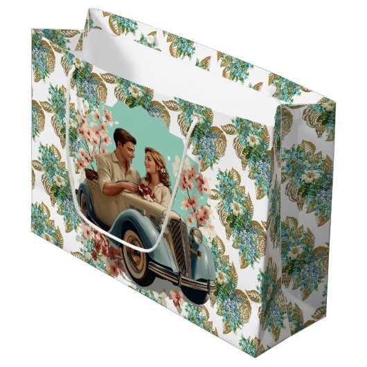 Klassiek Stel  Groot Cadeauzakje (Voorkant Gekanteld)