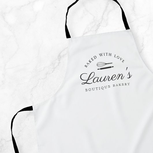 Klassiek Stijl Home Bakkerij Logo Schort