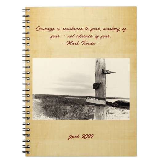 Klassiek stijl Kraft papier Notitieboek (Voorkant)