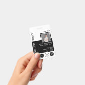 Klassiek Stijl Notaris Openbaar Badge met QR (Handheld)
