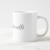 Klassiek stijlvol script Jouw naam Plain toevoegen Grote Koffiekop (Rechts)