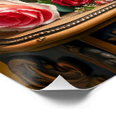 Klassiek stilleven met Cat and Natuur's Bounty Perfect Poster (Hoek)