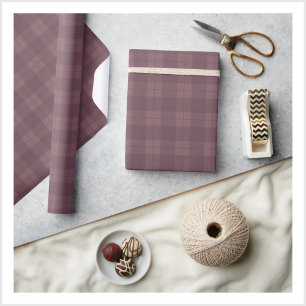 Klassiek Stof Pluim Plaid Inpakpapier