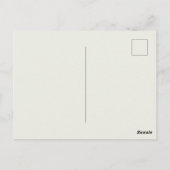 Klassiek strandkoppel zomer contrast briefkaart (Achterkant)