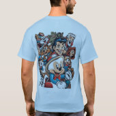 Klassiek stripfiguur t-shirt (Achterkant)