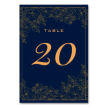 Klassiek subtiel gouden patroon marineblauw